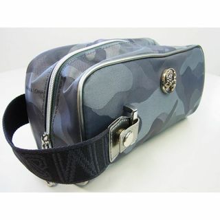 マーク＆ロナ★Gauge Camo Dopp Kit スカルカモクラッチポーチ茶ブラウン素材