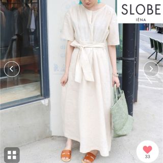 スローブイエナ リネン マキシワンピース/ロングワンピース(レディース