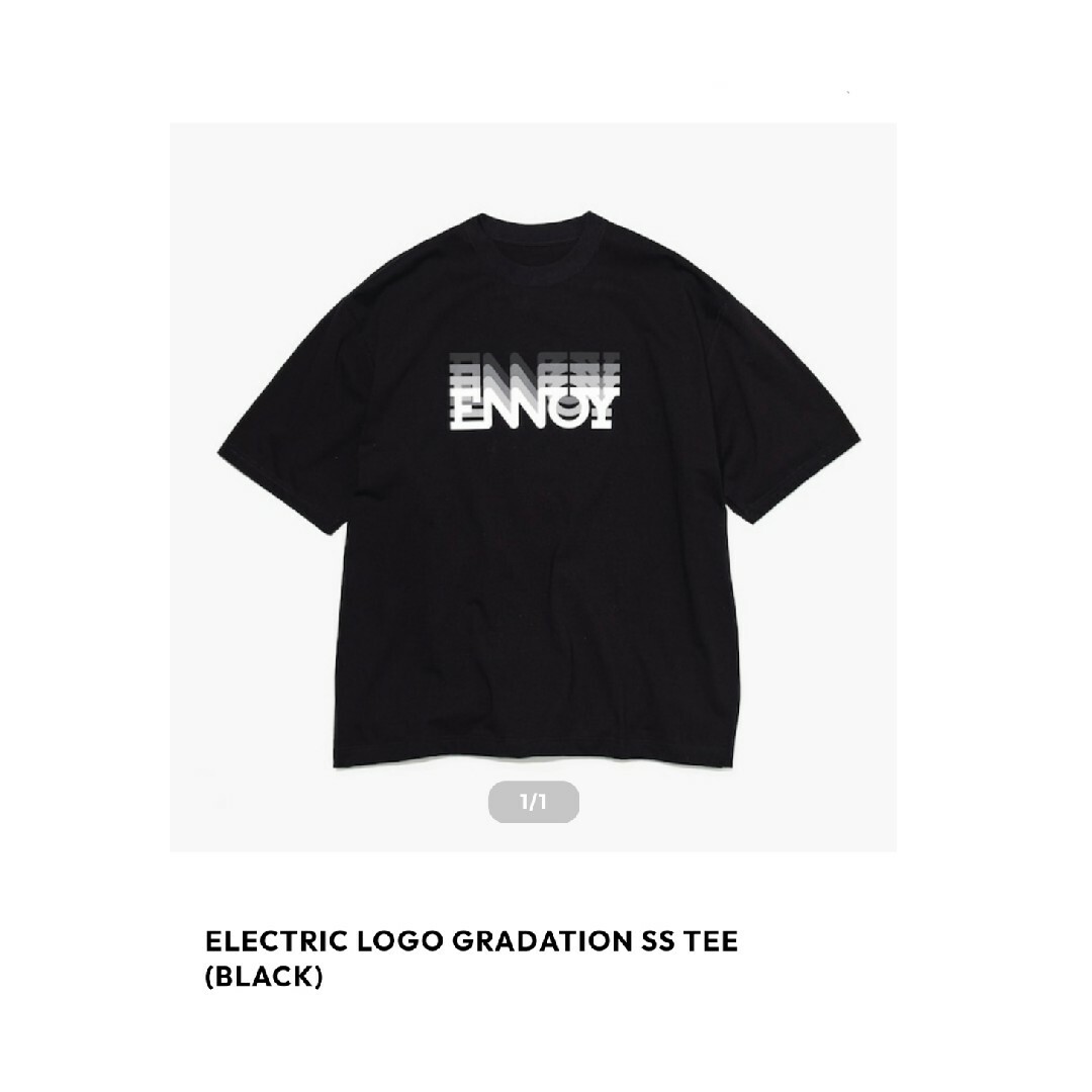 1LDK SELECT(ワンエルディーケーセレクト)のENNOY ELECTRIC LOGO GRADATION SS TEE メンズのトップス(Tシャツ/カットソー(半袖/袖なし))の商品写真