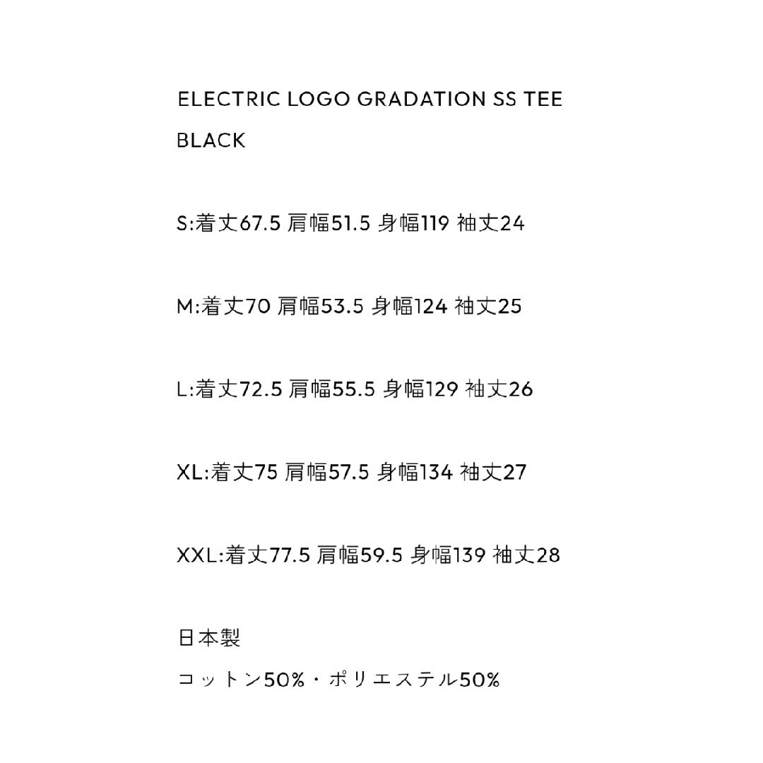 ennoy ELECTRIC LOGO GRADATION  (BLACK) M