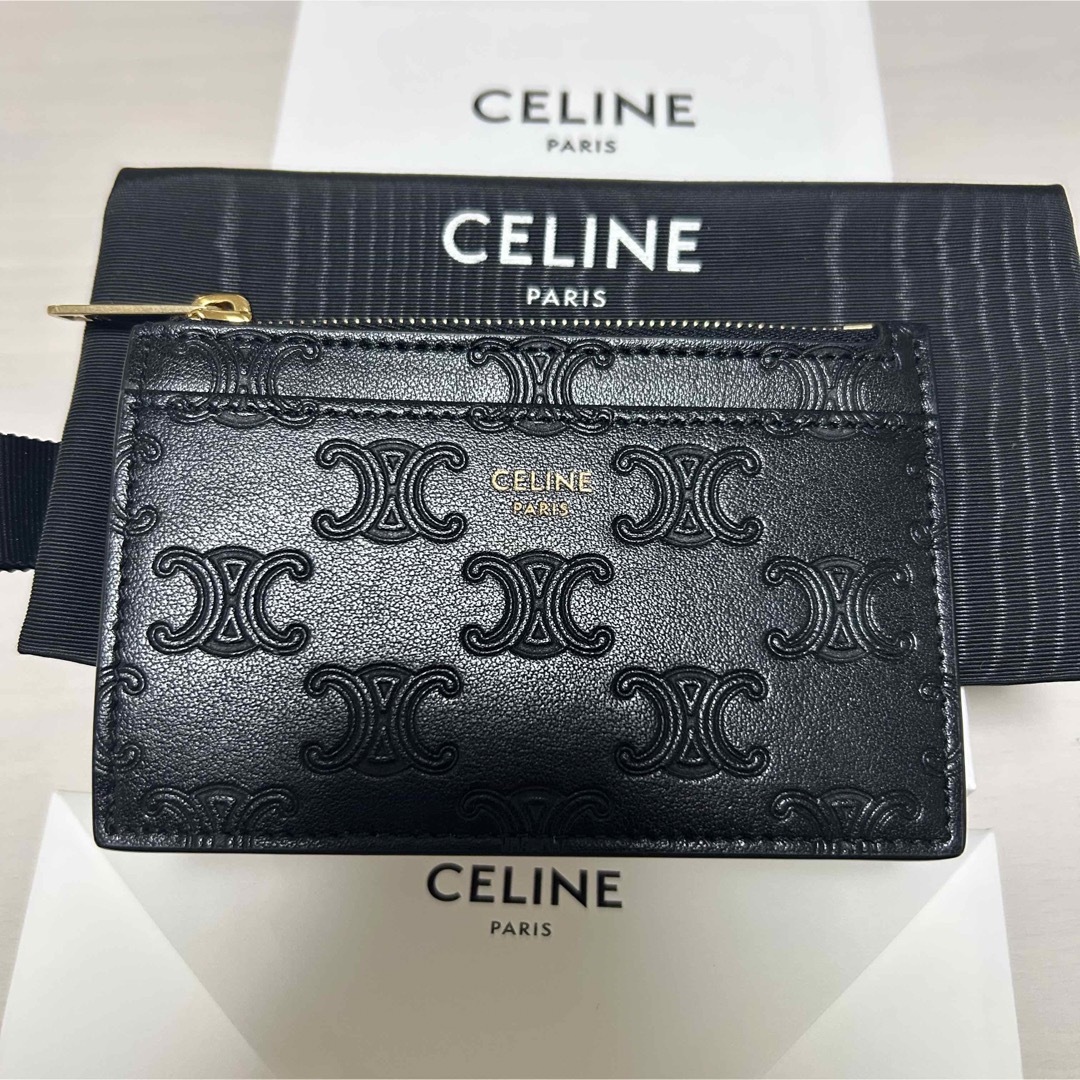 【さぁ様専用！】CELINE セリーヌ　カードケース トリオンフ エンボス加工 | フリマアプリ ラクマ