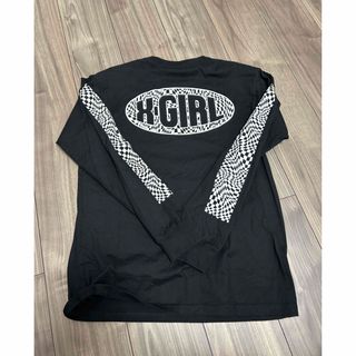 エックスガール(X-girl)のX-girl ロングTシャツ M 黒(Tシャツ/カットソー(七分/長袖))