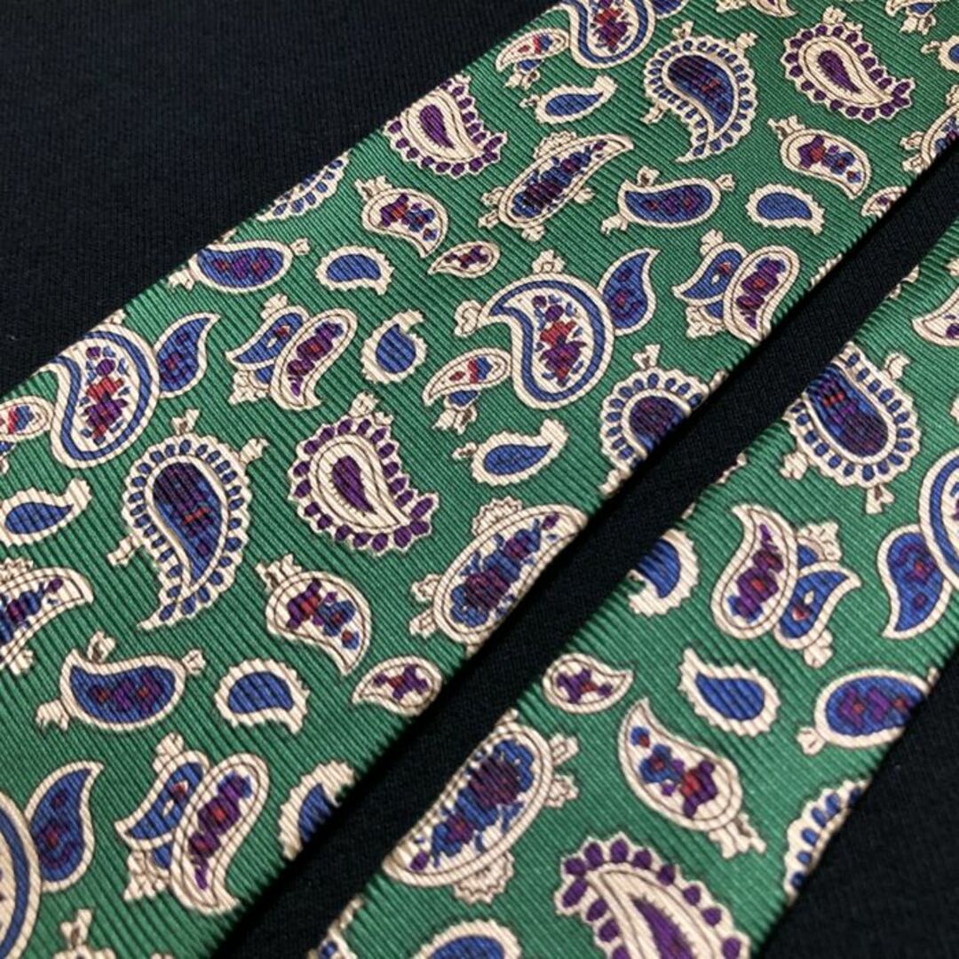 HUGO BOSS(ヒューゴボス)のヒューゴボス ペイズリー グリーン ネクタイ A102-P17 メンズのファッション小物(ネクタイ)の商品写真