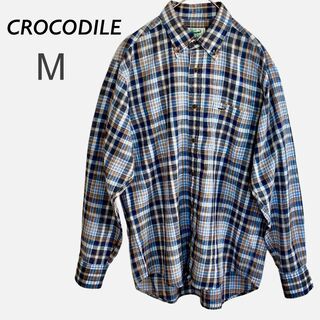 クロコダイル(Crocodile)のクロコダイル CROCODILE チェック柄 ボタンダウン シャツ M(シャツ)