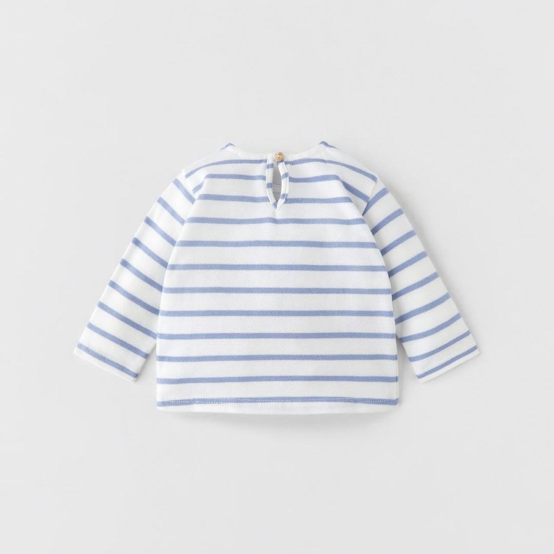 ZARA KIDS(ザラキッズ)のzarababy ボーダートップス キッズ/ベビー/マタニティのベビー服(~85cm)(シャツ/カットソー)の商品写真