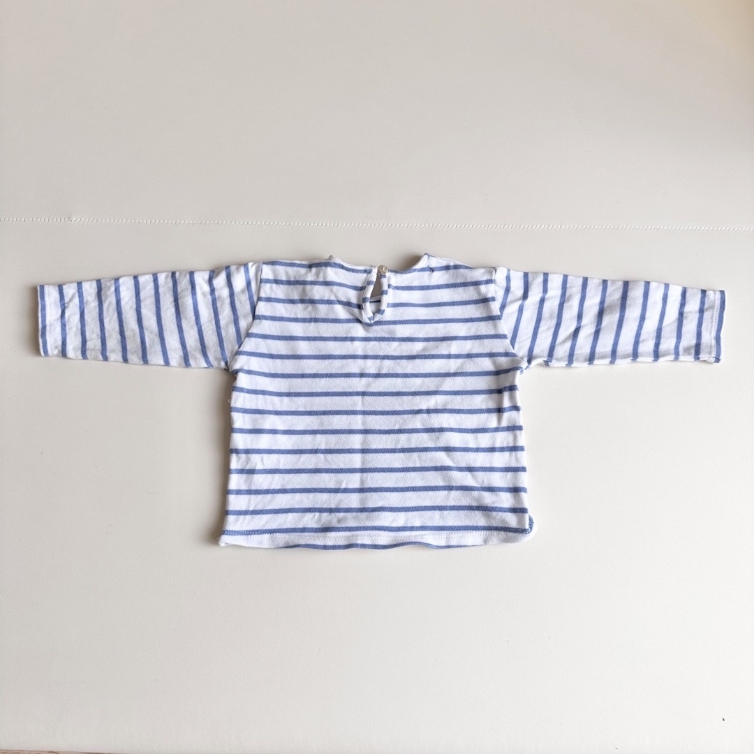 ZARA KIDS(ザラキッズ)のzarababy ボーダートップス キッズ/ベビー/マタニティのベビー服(~85cm)(シャツ/カットソー)の商品写真