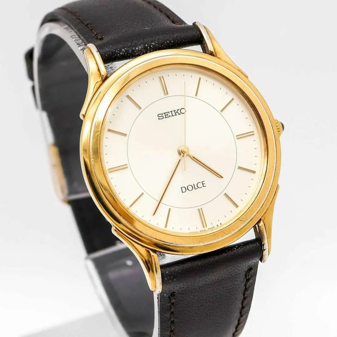 《一点物》SEIKO Dolce 腕時計 ゴールド ドレスウォッチ シンプル