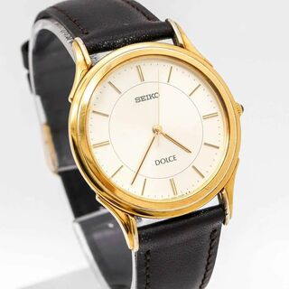 セイコー(SEIKO)の《一点物》SEIKO Dolce 腕時計 ゴールド ドレスウォッチ シンプル(腕時計(アナログ))