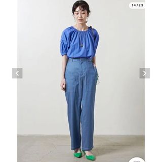 ユナイテッドアローズdenim ベイカーパンツ ワイドパンツ スラックス デニム