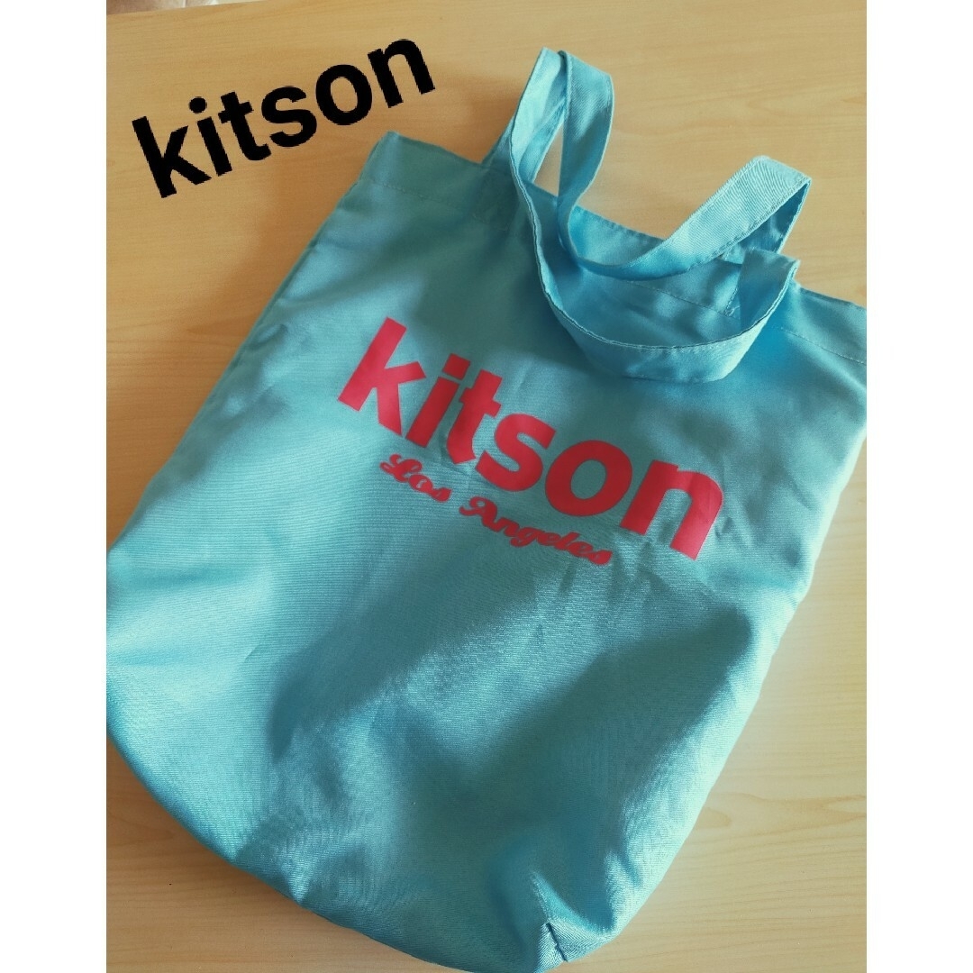 KITSON(キットソン)のkitson キットソン エコバッグ 手提げ ナイロンバッグ スカイブルー 青 レディースのバッグ(その他)の商品写真