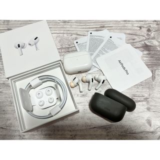 アップル(Apple)のAirPods Pro ホワイト MWP22ZM/A 付属品あり ジャンク品(ヘッドフォン/イヤフォン)