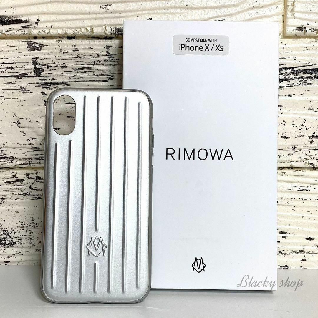 RIMOWA リモワ iPhone X XS スマホケース シルバー - Android用ケース