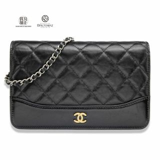 シャネル(CHANEL)のCHANEL ガブリエル ドゥ シャネル チェーンウォレット A84389 限定 ココマーク ブラック 黒 ゴールド/シルバー マトラッセ レディース カーフ 財布 ショルダー【新品】【未使用】【ブリルトワーゼ】【丸正質舗】【質屋】（M211698e)(ショルダーバッグ)