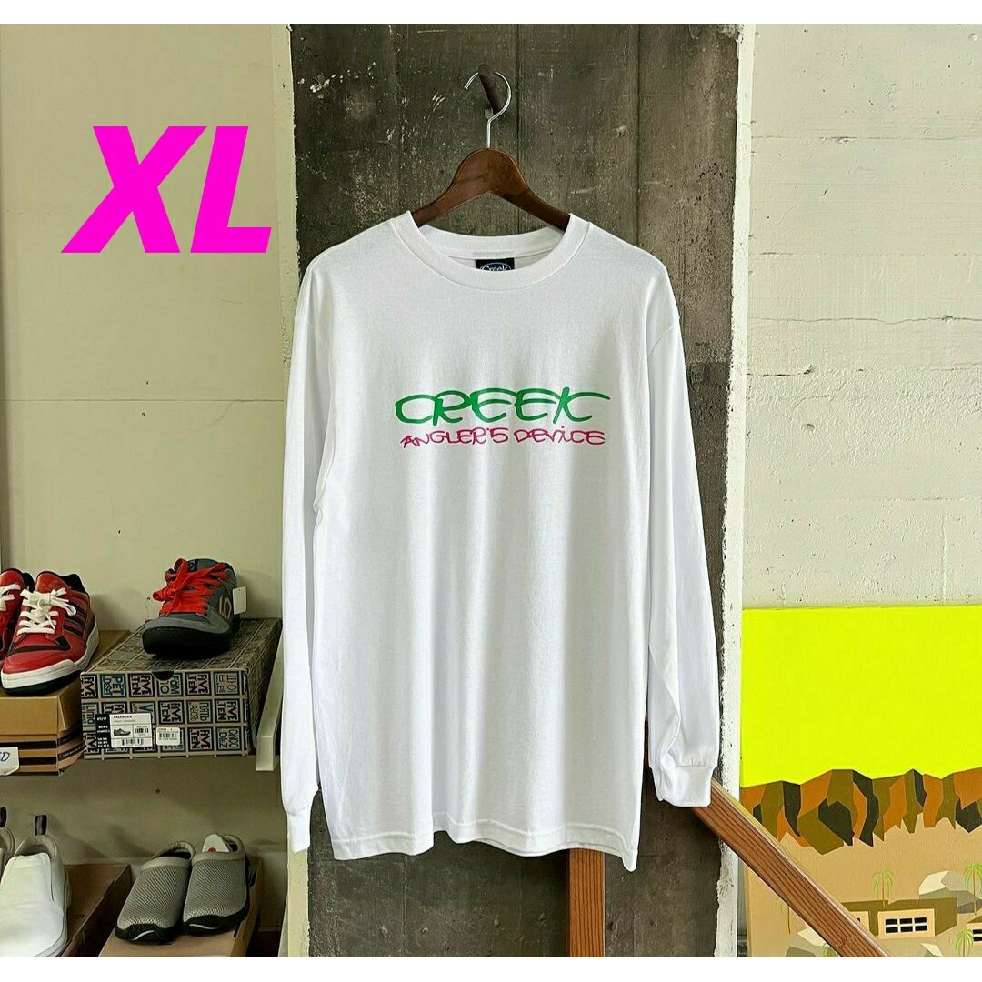 XL Creek Angler's Device ロゴ Tシャツ アッシュグレー