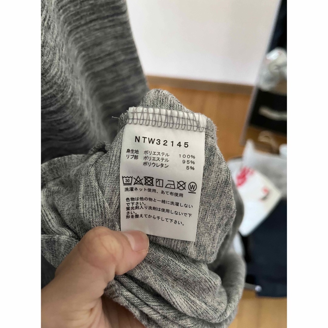 THE NORTH FACE(ザノースフェイス)のノースフェイス　ショートスリーブワンピースクルーミックスグレーLサイズ レディースのワンピース(ひざ丈ワンピース)の商品写真