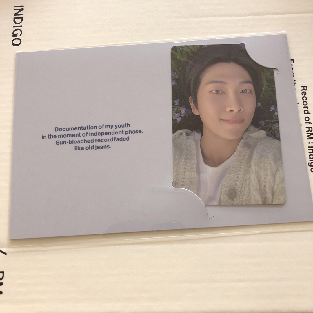 BTS RM INDIGO 1点 アルバム JAPAN FC限定 特典 トレカ