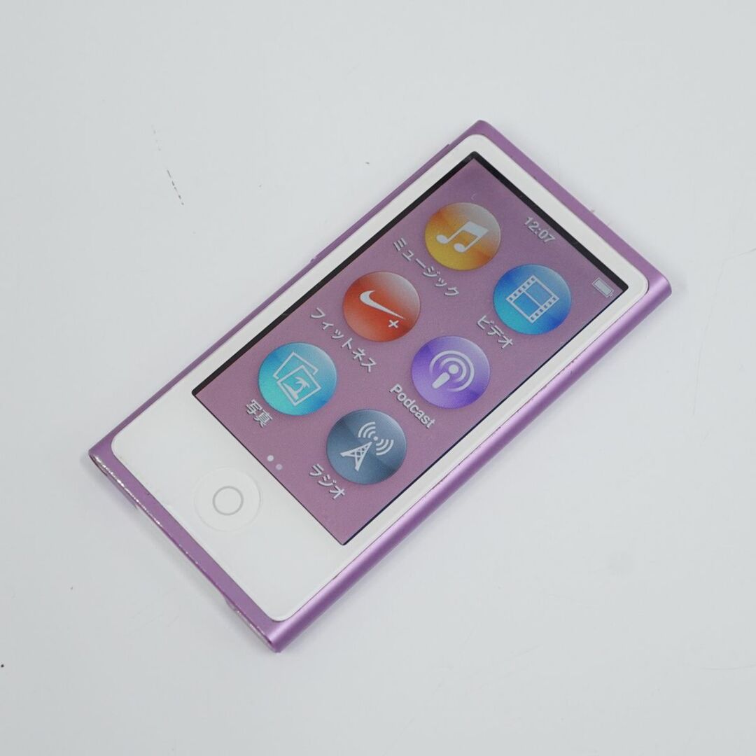 Apple アップル iPod nano アイポッド ナノ 16GB USED品 第7世代 パープル MD479J A1446 完動品  T V8748