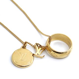 LOUIS VUITTON - ルイ ヴィトン リング ネックレス モノグラム メタル ...