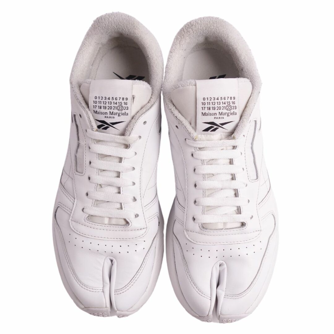 メゾンマルジェラ Maison Margiela×Reebok 22 スニーカー ローカット タビ Classic Leather Tabi  Project 0 シューズ メンズ 27cm ホワイト