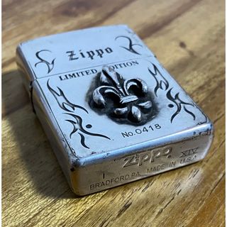 ジッポー(ZIPPO)のvintage ZIPPO  シルバー　× ユリの紋章　限定品　NO.0418 (その他)