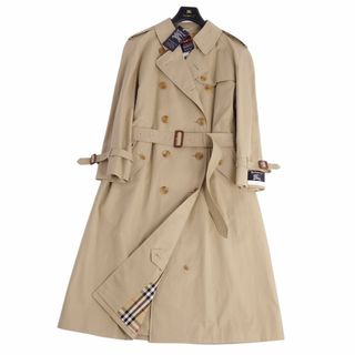 バーバリー(BURBERRY)の未使用/デットストック Vintage バーバリー Burberrys コート トレンチコート 裏チェック ベルト付き アウター レディース 11AR(M相当) ベージュ(トレンチコート)