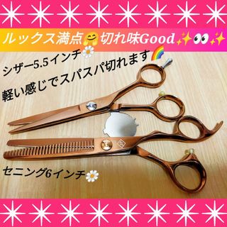 スパッと切れるカットシザー&セニングシザー美容師プロ用☀圧倒的存在