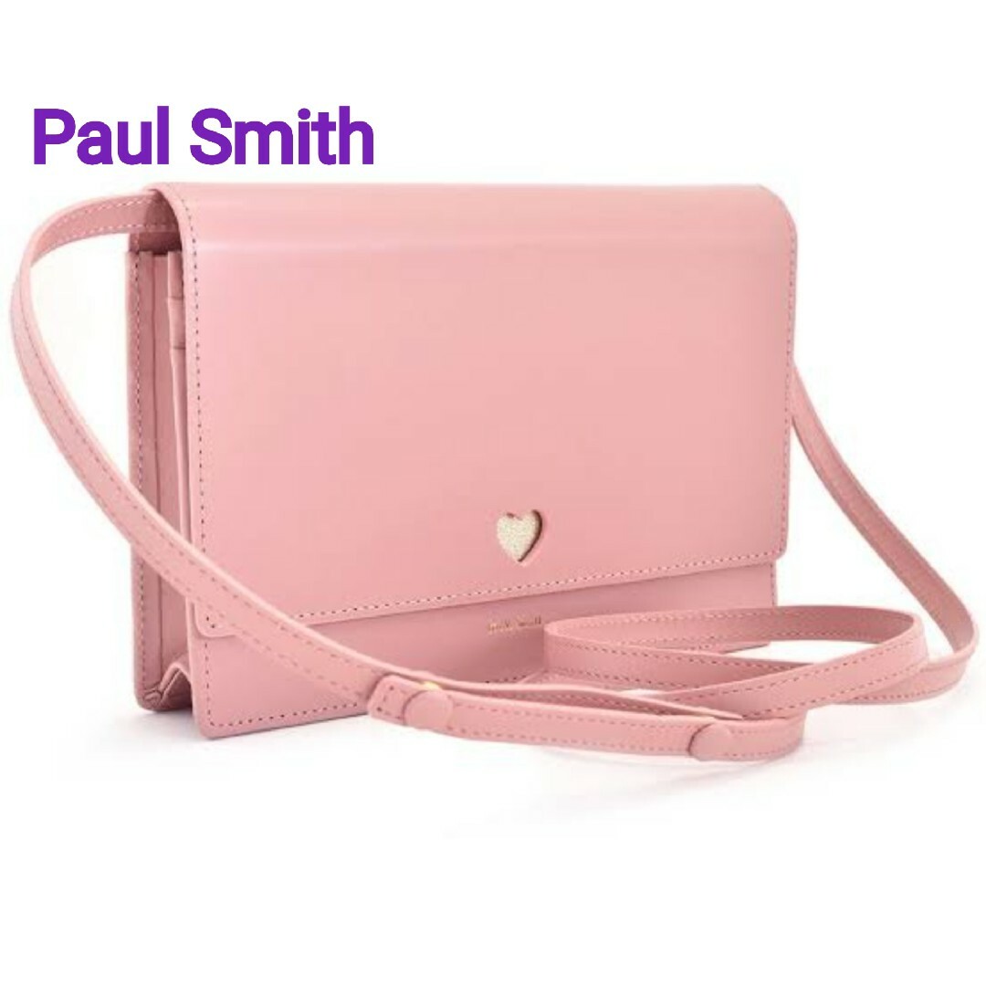 Paul Smith(ポールスミス)の美品　ポールスミス カットアウト ショルダーバッグ ピンク 2way レディースのバッグ(ショルダーバッグ)の商品写真