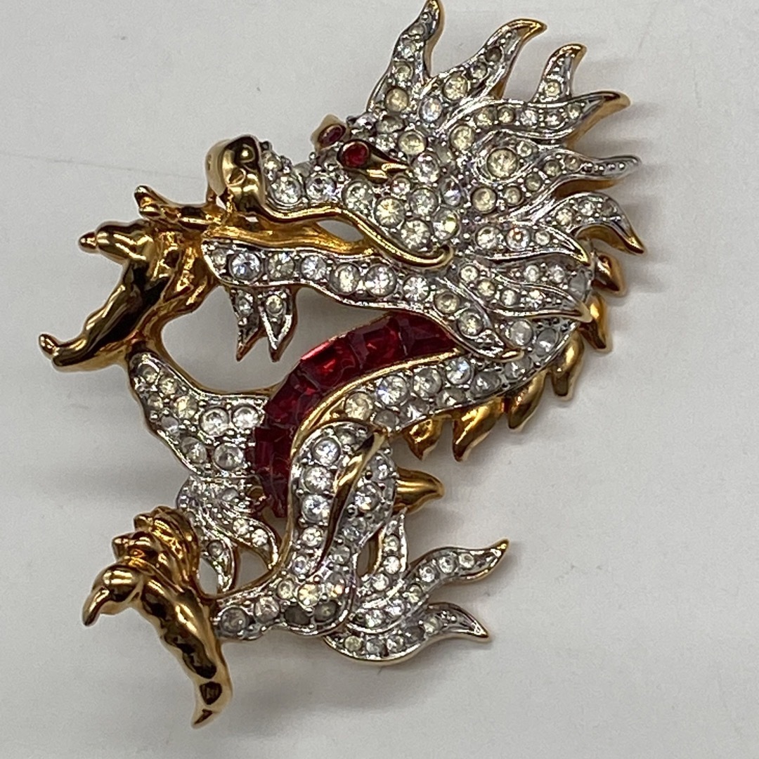SWAROVSKI - SWAROVSKI スワロフスキー ブローチ ドラゴン 竜 龍 no.58