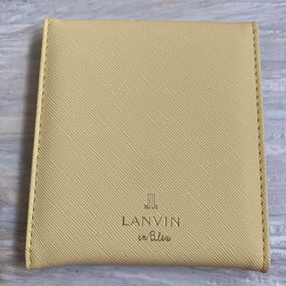 ランバンオンブルー(LANVIN en Bleu)のランバンオンブルー　メイクミニミラー　クリームイエロー　ボタニカル柄(ミラー)