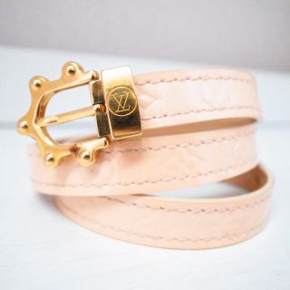 ルイヴィトン(LOUIS VUITTON)の正規品♡美品♡ルイヴィトン ブラスレ ヴェルニ ブレスレット モノグラム 小物(ブレスレット/バングル)