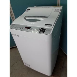2020年美品 シャープ縦型洗濯乾燥機5.5kg/3.5kg 穴無し槽