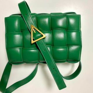 送関込 Bottega Veneta ナッパレザー キーリング レーシンググリーン