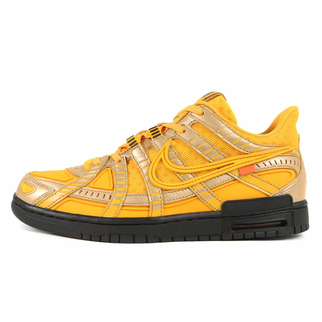 OFF-WHITE オフホワイト サイズ:27.0cm NIKE AIR RUBBER DUNK / OW (CU6015-700) 20AW ナイキ  エア ラバーダンク ユニバーシティゴールド ブラック US9 ローカット スニーカー 【メンズ】【中古】【美品】 | フリマアプリ ラクマ