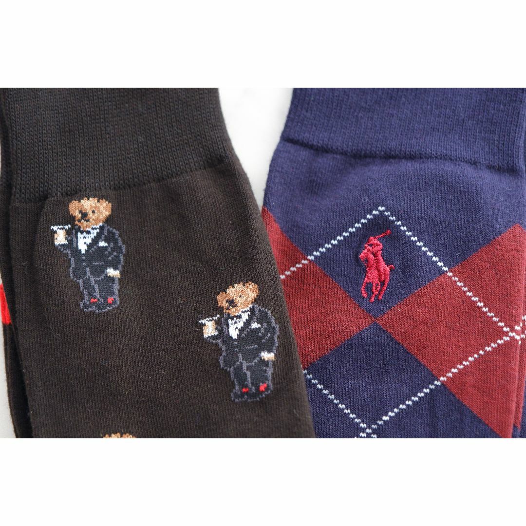 POLO RALPH LAUREN(ポロラルフローレン)のPOLOポロラルフローレン【 2足セット／メンズ】おしゃれなソックス【新品です】 メンズのレッグウェア(ソックス)の商品写真