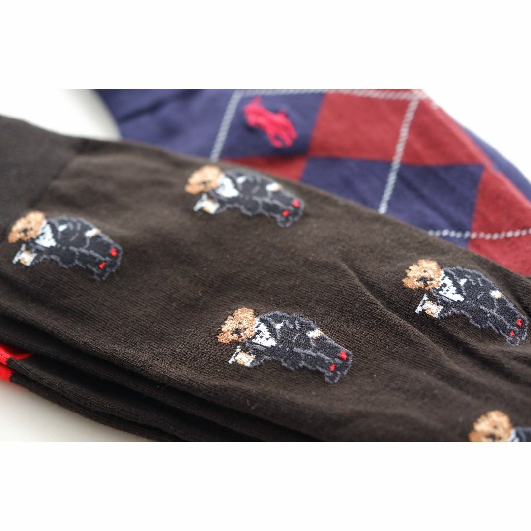 POLO RALPH LAUREN(ポロラルフローレン)のPOLOポロラルフローレン【 2足セット／メンズ】おしゃれなソックス【新品です】 メンズのレッグウェア(ソックス)の商品写真