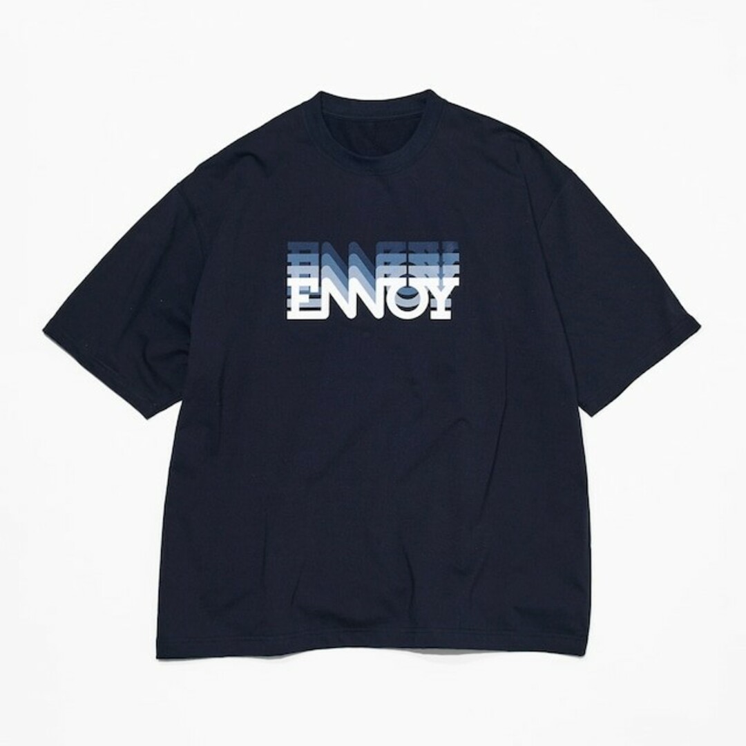 1LDK SELECT(ワンエルディーケーセレクト)のENNOY ELECTRIC LOGO GRADATION (NAVY)　 XL メンズのトップス(Tシャツ/カットソー(半袖/袖なし))の商品写真