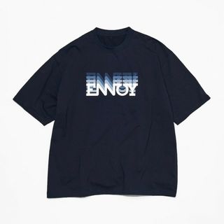 ワンエルディーケーセレクト(1LDK SELECT)のENNOY ELECTRIC LOGO GRADATION (NAVY)　 XL(Tシャツ/カットソー(半袖/袖なし))