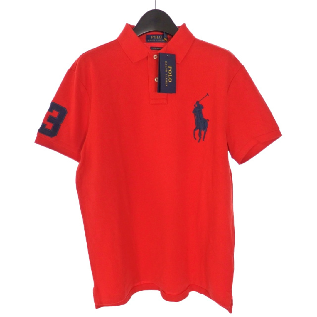 ポロ ラルフローレン ビッグポニー刺繍 ポロシャツ 半袖 M レッド 国内正規 | フリマアプリ ラクマ