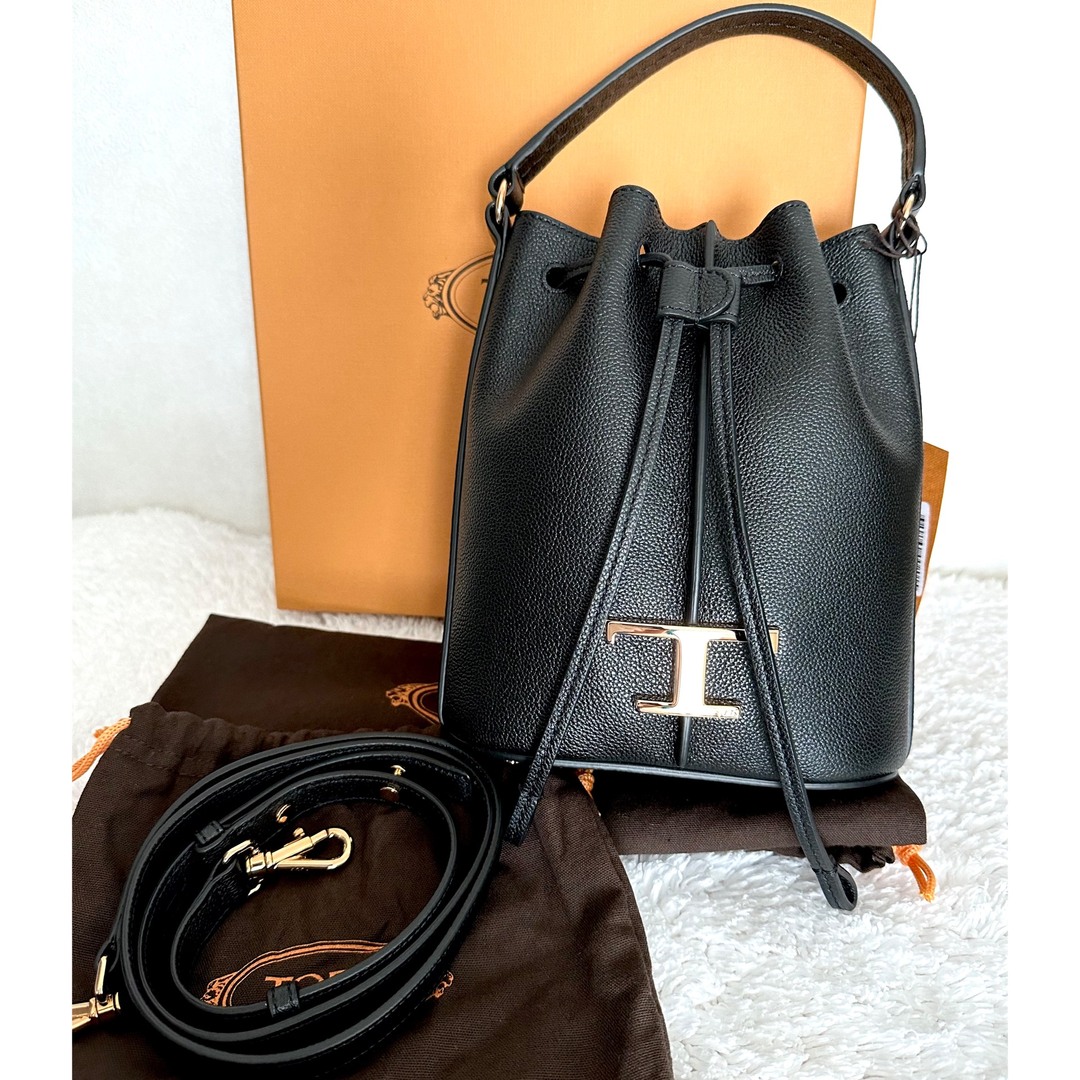 TOD'S - Sale!新品未使用!トッズ Tタイムレスレザーバケットバッグ