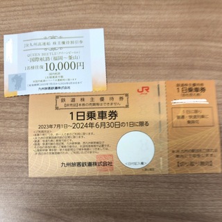 JR九州　株主優待(鉄道乗車券)