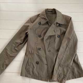 マウジー(moussy)のmoussy ピーコート　カーキ　M レディース　ジャケット　薄手コート(ピーコート)