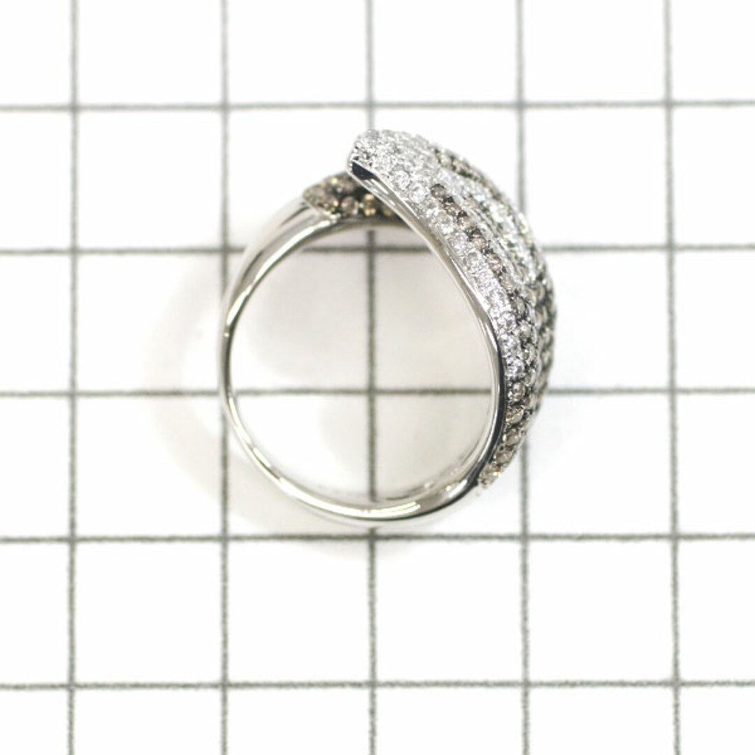 ブラックメッキ/ K18WG ダイヤモンド リング 2.12ct レディースのアクセサリー(リング(指輪))の商品写真