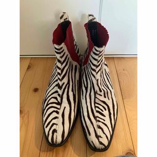 Paul Smith - PS Paul Smith ハラコレオパード サイドゴアブーツ 豹柄