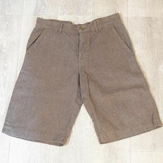 ジャーナルスタンダード(JOURNAL STANDARD)のJOURNAL STANDARD 綿麻 リネンショートパンツ 36 S ブラウン(ショートパンツ)