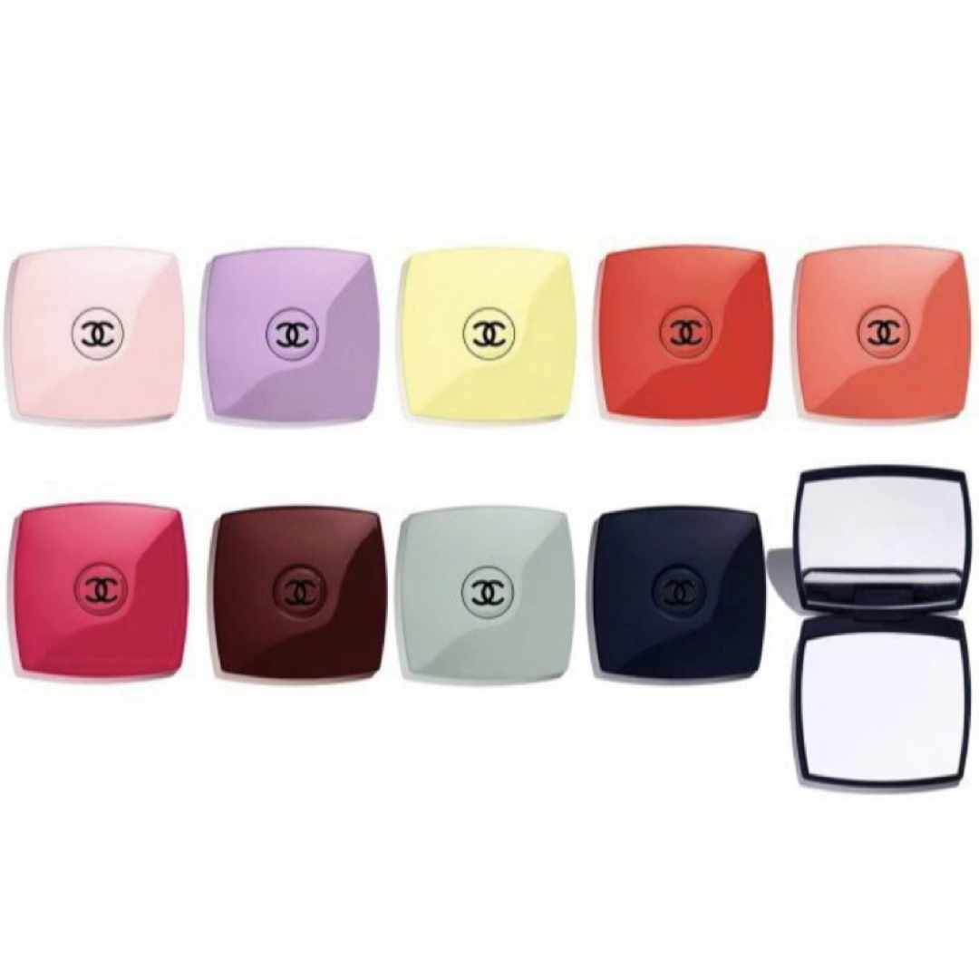 輸入品 CHANEL ミラー ミロワール ドゥーブル ファセット パープル
