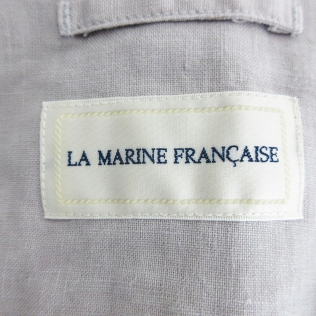 LA MARINE FRANCAISE(マリンフランセーズ)のマリンフランセーズ ジャケット テーラード 長袖 シングル 麻 無地 1 グレー レディースのジャケット/アウター(その他)の商品写真