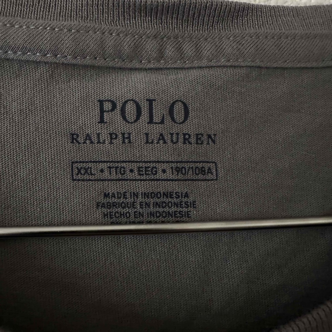 POLO RALPH LAUREN(ポロラルフローレン)のPOLO RALPHLAURENラルフローレンの古着屋購入TシャツXXL グレー メンズのトップス(Tシャツ/カットソー(半袖/袖なし))の商品写真