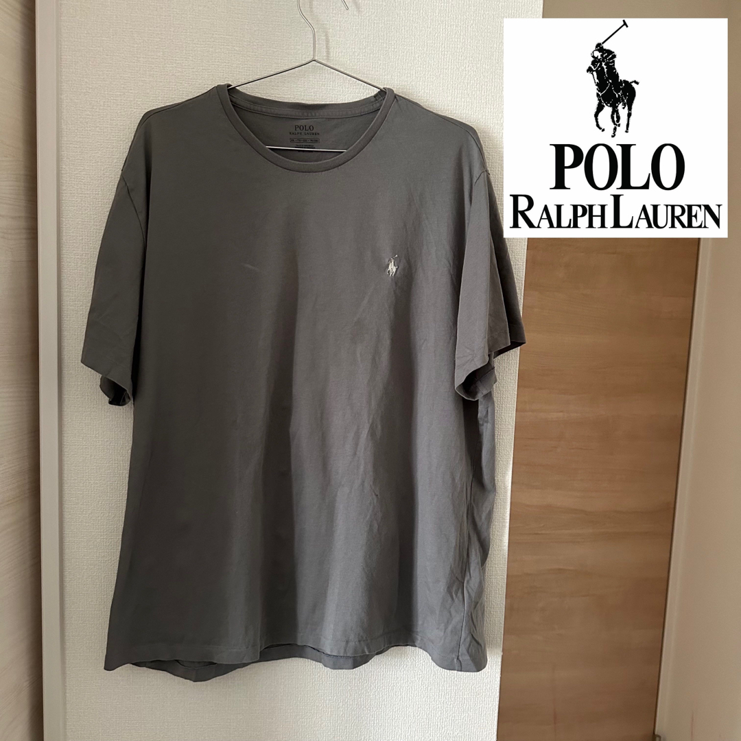 POLO RALPH LAUREN(ポロラルフローレン)のPOLO RALPHLAURENラルフローレンの古着屋購入TシャツXXL グレー メンズのトップス(Tシャツ/カットソー(半袖/袖なし))の商品写真