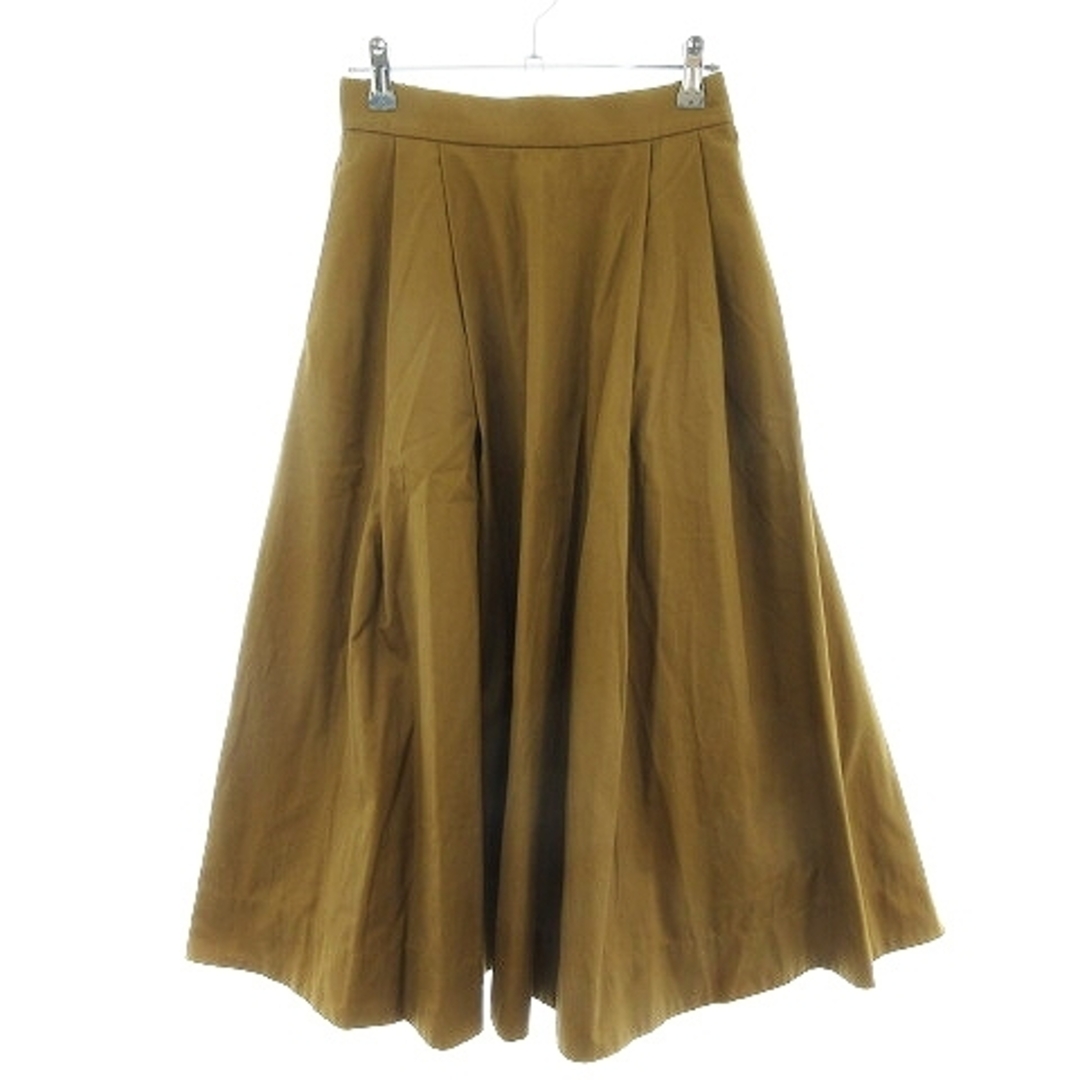 URBAN RESEARCH DOORS(アーバンリサーチドアーズ)のアーバンリサーチ ドアーズ スカート フレア ロング バックファスナー 茶 レディースのスカート(ロングスカート)の商品写真