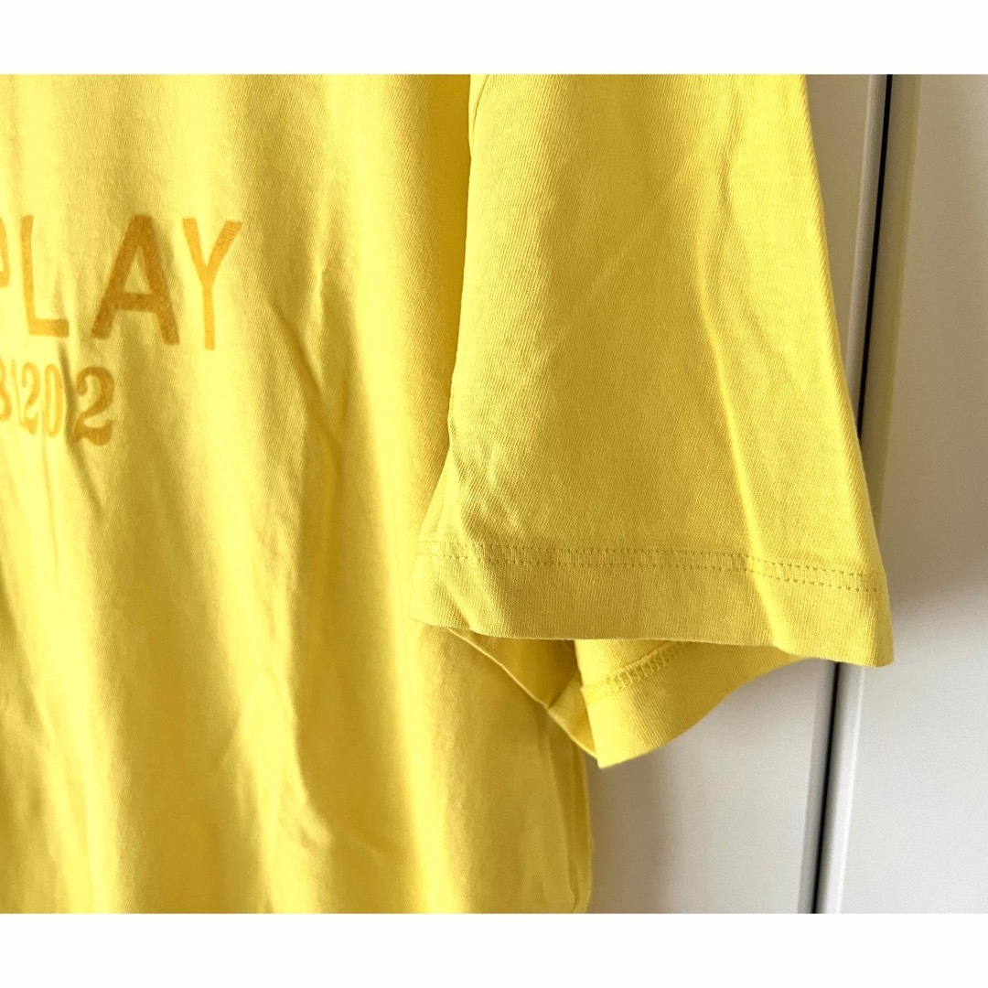 リプレイ Tシャツ 半袖 メンズ Sサイズ 黄色 イエロー ロゴ